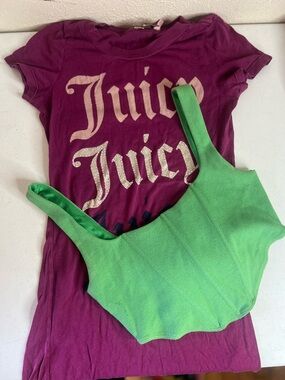 juicy couture/Princess Polly Bundle Women’s Small Corset T-shirt Logo Sparkle